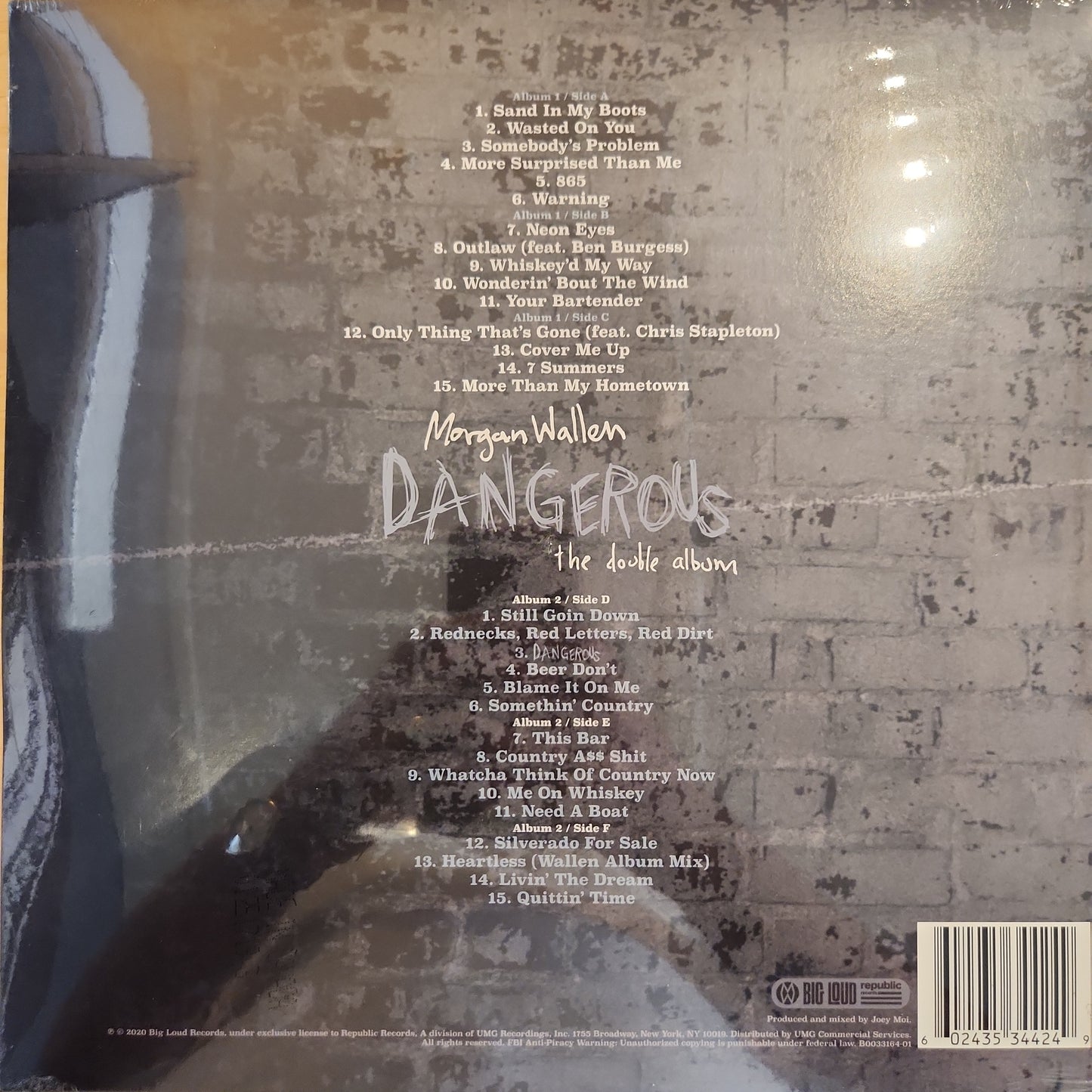 Morgan Wallen - Dangerous - Double Vinyl LP