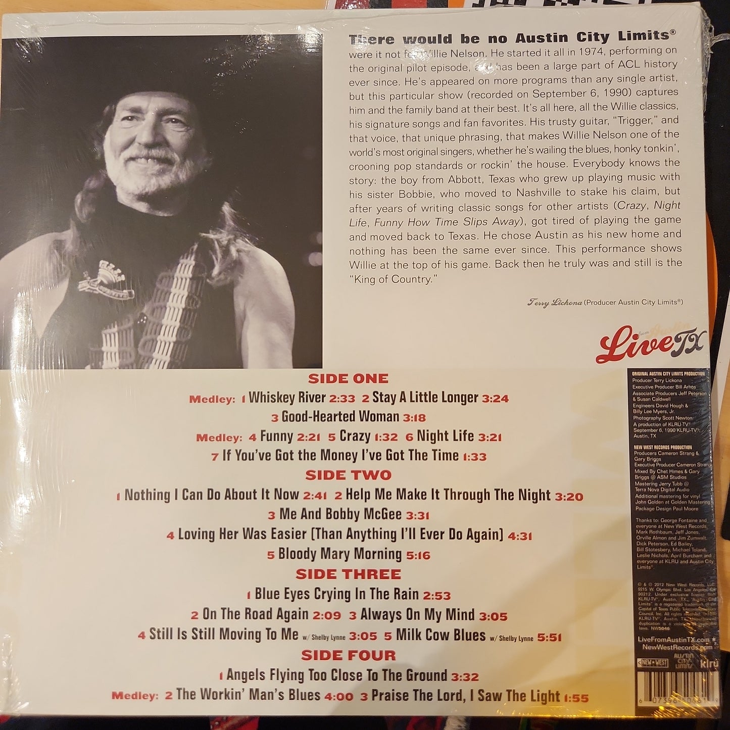 Willie Nelson - Live from Austin Tx - Vinyl LP