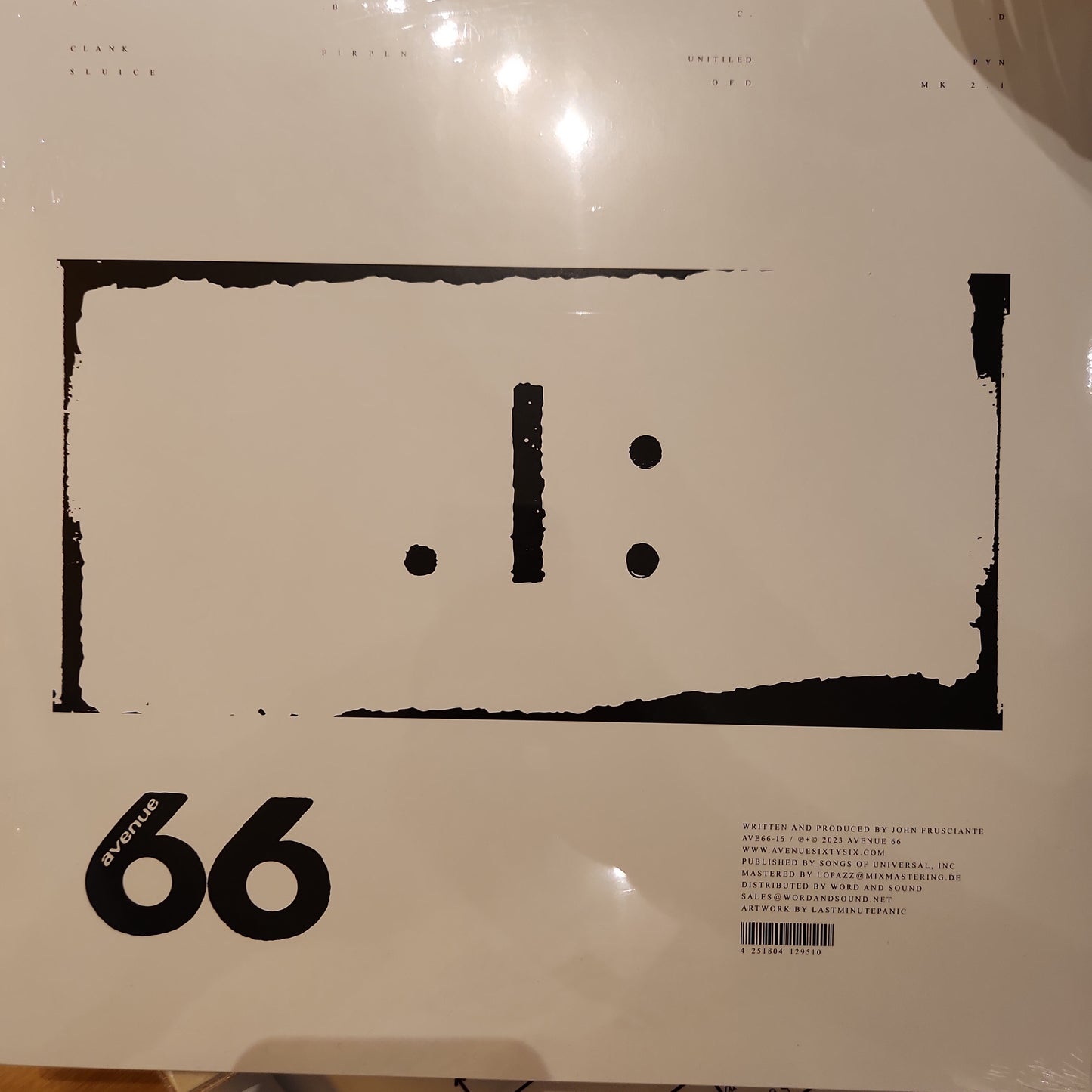 John Frusciante - .I: - Double Vinyl LP