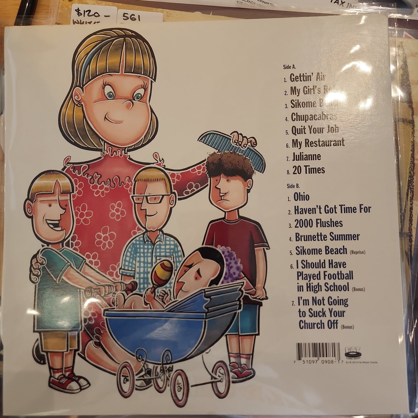 Chixdiggit - Born on the 1st of July - Used Limited Edition Colour Vinyl LP