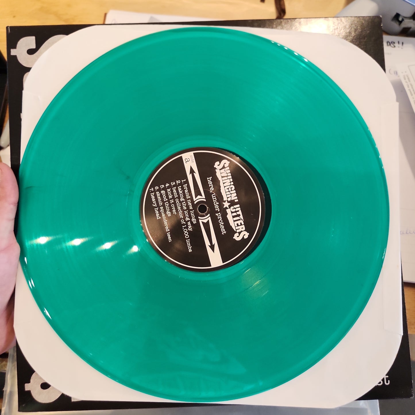 Swingin' Utters - Here Under Protest - Used Limited Green Vinyl LP