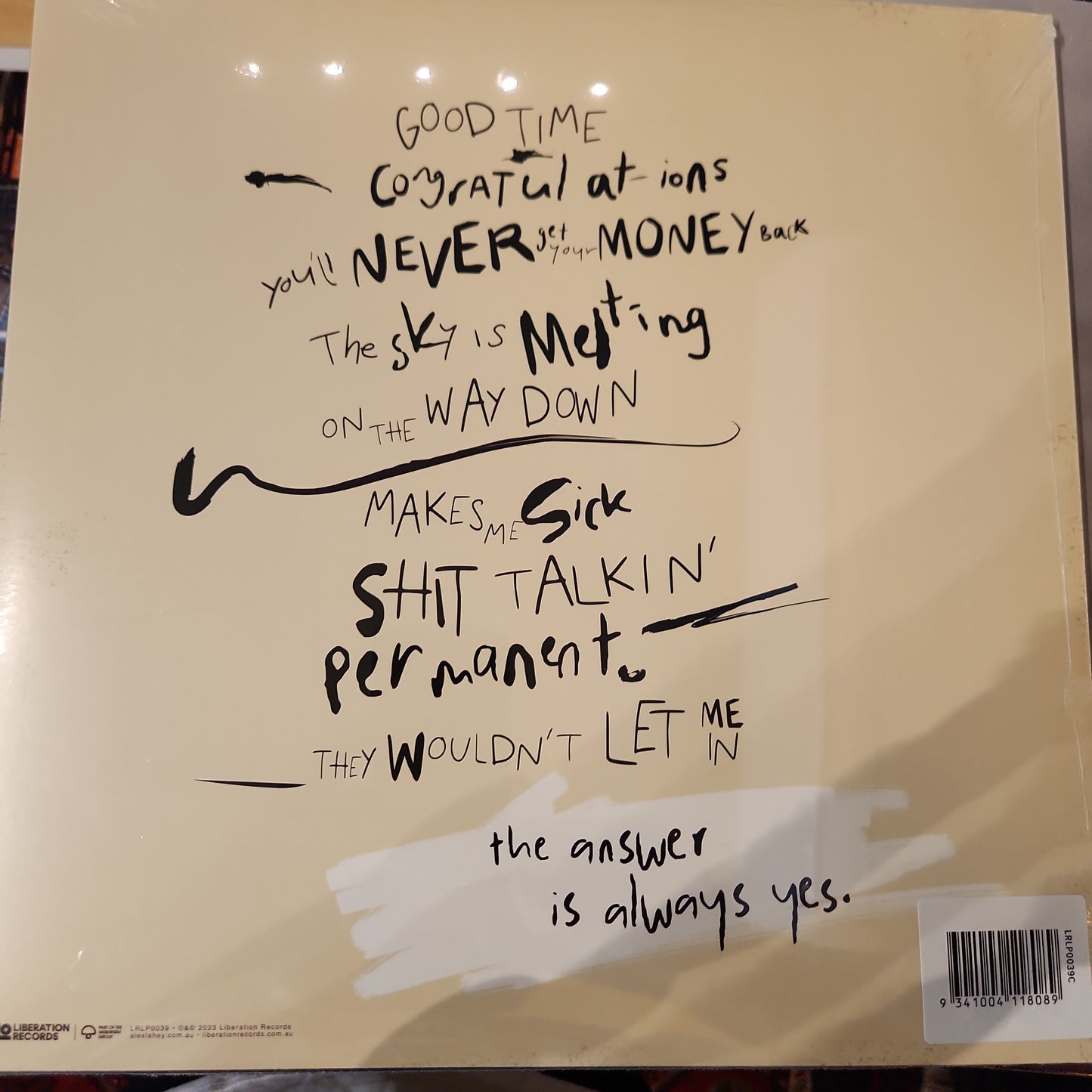 Alex Lahey - The Answer is Always Yes - Colour Vinyl LP