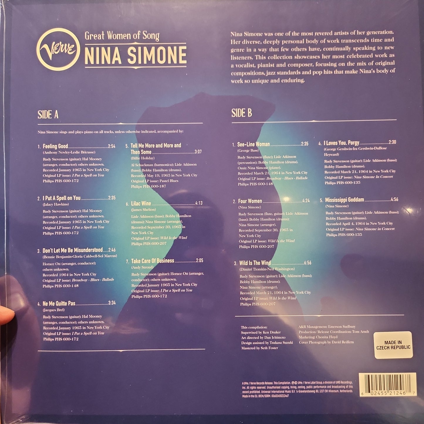 Nina Simone - Great Women of Song - Colour Vinyl LP