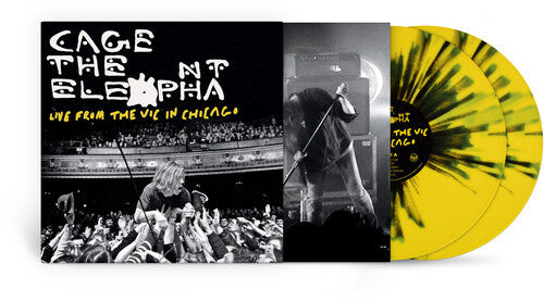 Cage the Elephant - Live from the Vic in Chicago - Yellow and Black Splatter Vinyl LP