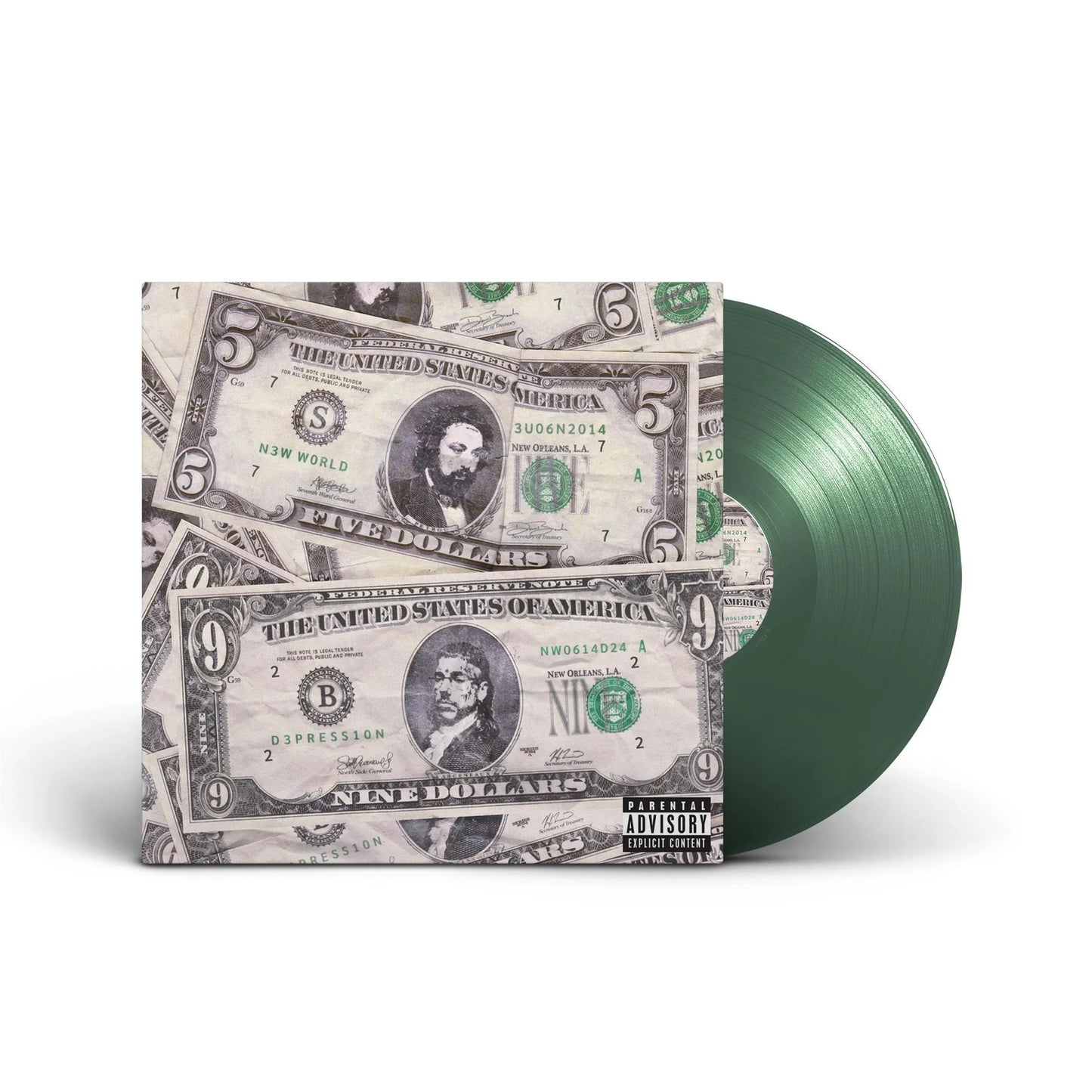 $uicideboy$ - New World Depression - Coke Bottle Clear Vinyl LP