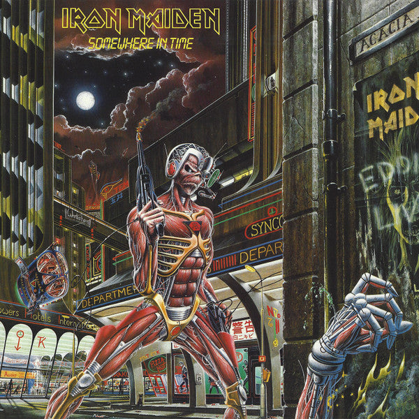 Iron Maiden - Somewhere in Time - LP, Album, Reissue, Remastered, Stereo - Image 1