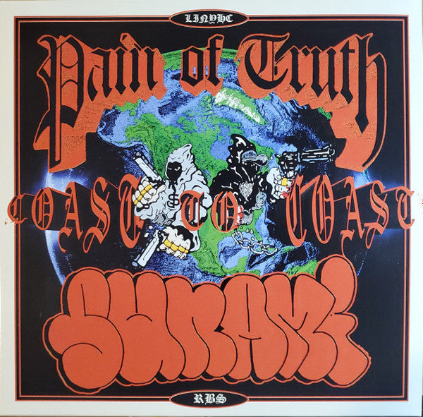 Pain of Truth / Sunami - Coast to Coast Split - Orange/ Blue Vinyl