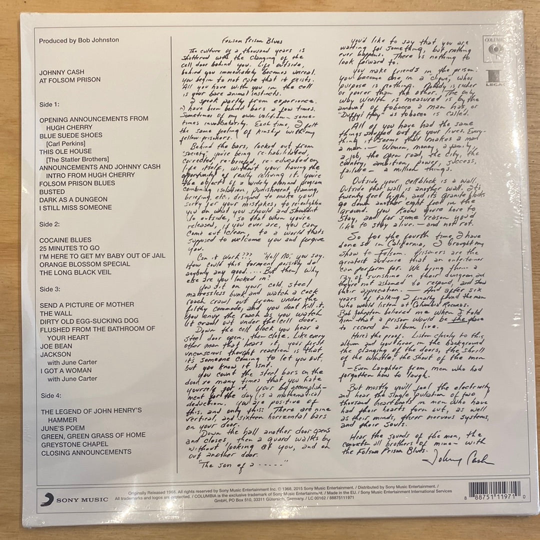 Johnny Cash - At Folsom Prison - LP