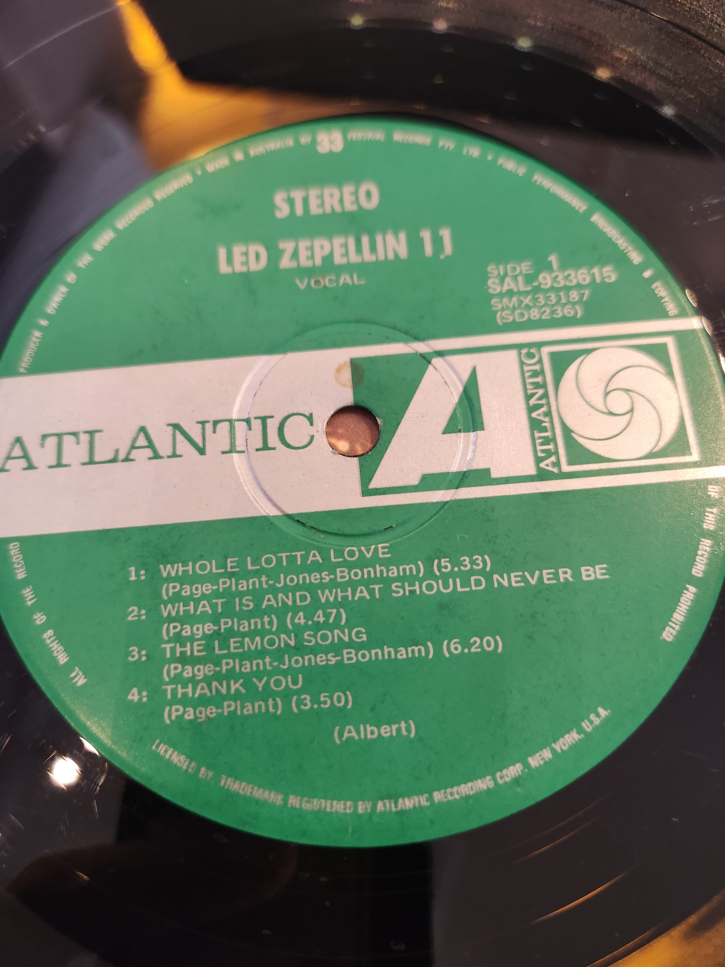 Led Zeppelin - Led Zeppelin II - 2nd Hand Vinyl LP (Rare Aussie Misprint Press)