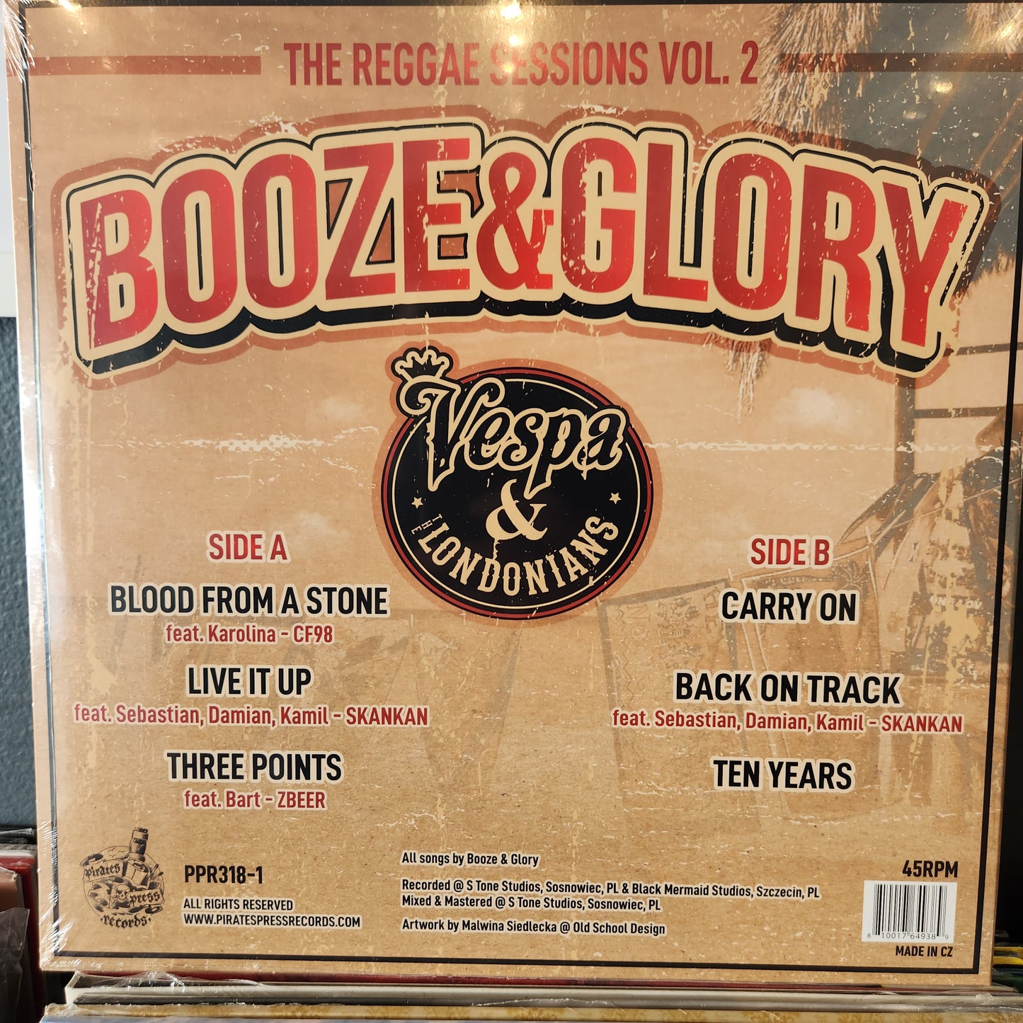 Booze & Glory - The Reggae Sessions Vol 2 (LP)