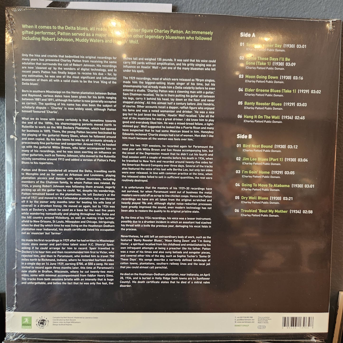 Charley Patton - Rough Guide To Charley Patton - Father Of The Delta Blues (LP)