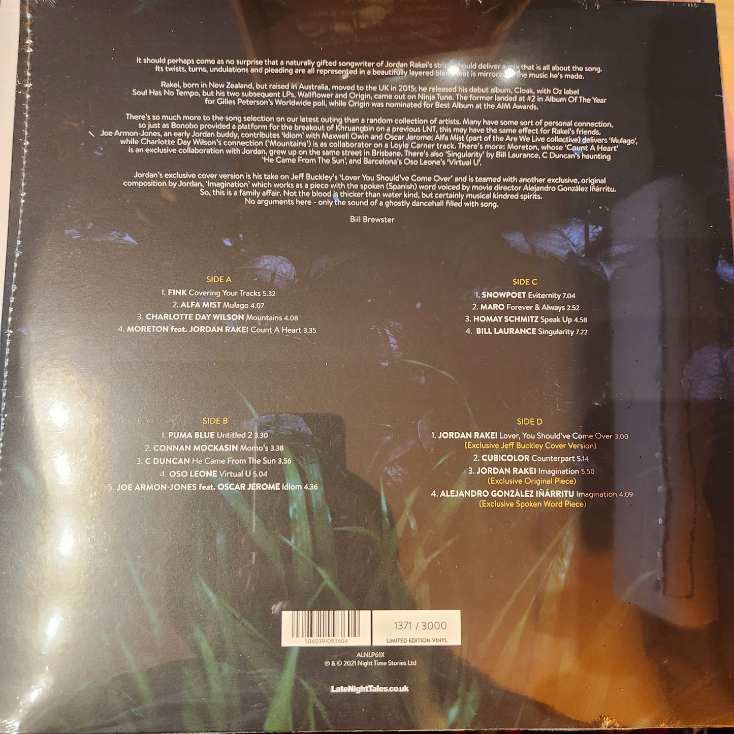 Jordan Rakei - Late Night Tales - Ltd Green Vinyl LP