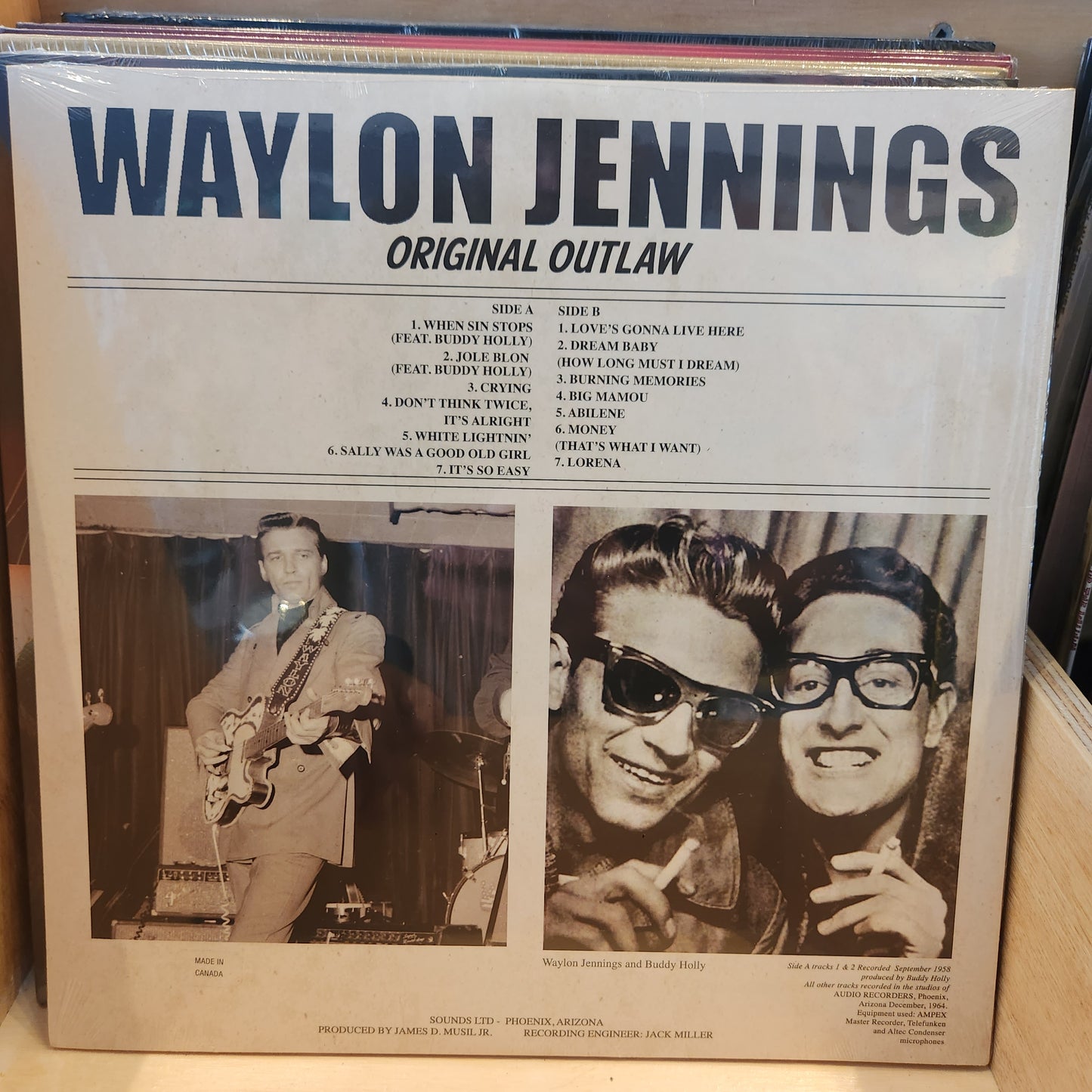 Waylon Jennings - Original Outlaw - Coloured Vinyl LP
