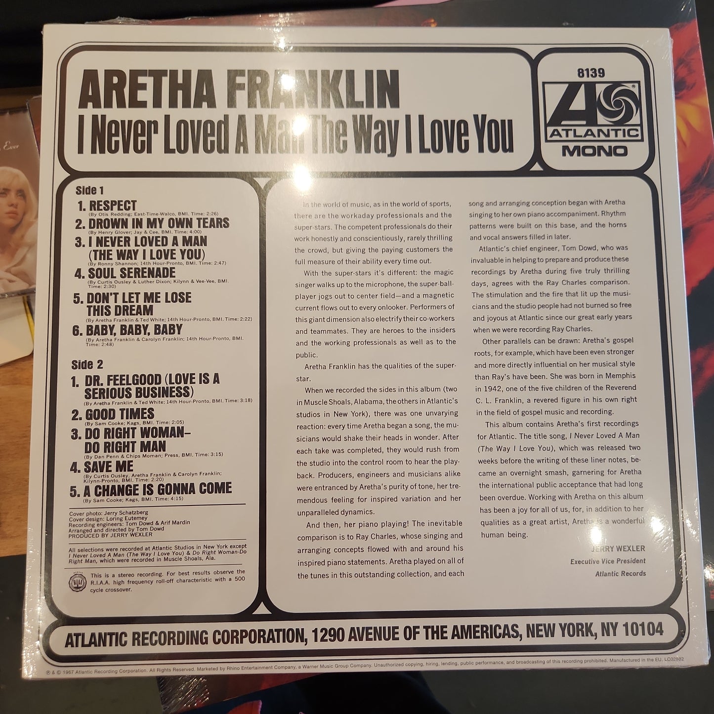 Aretha Franklin - I Never Loved a man the way I love you - Vinyl LP