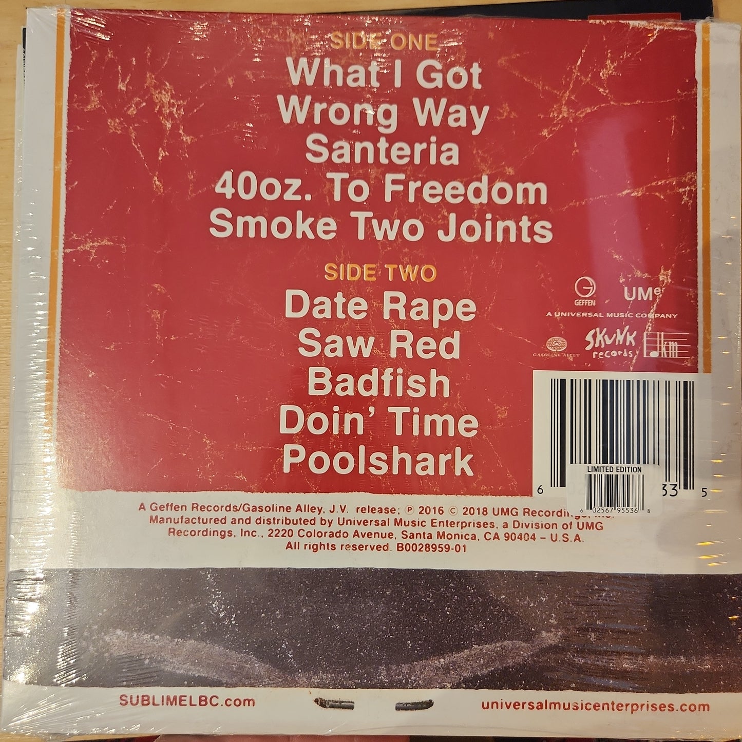 Sublime - Greatest Hits - Vinyl LP