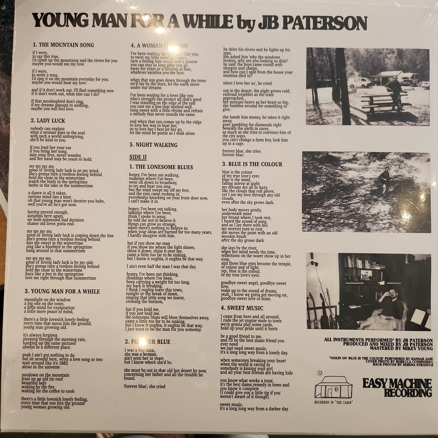 JB Paterson - Young Man for a While - Vinyl LP