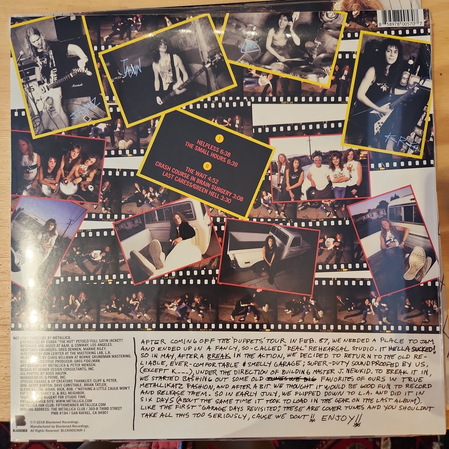 Metallica - Garage Days EP - Vinyl LP