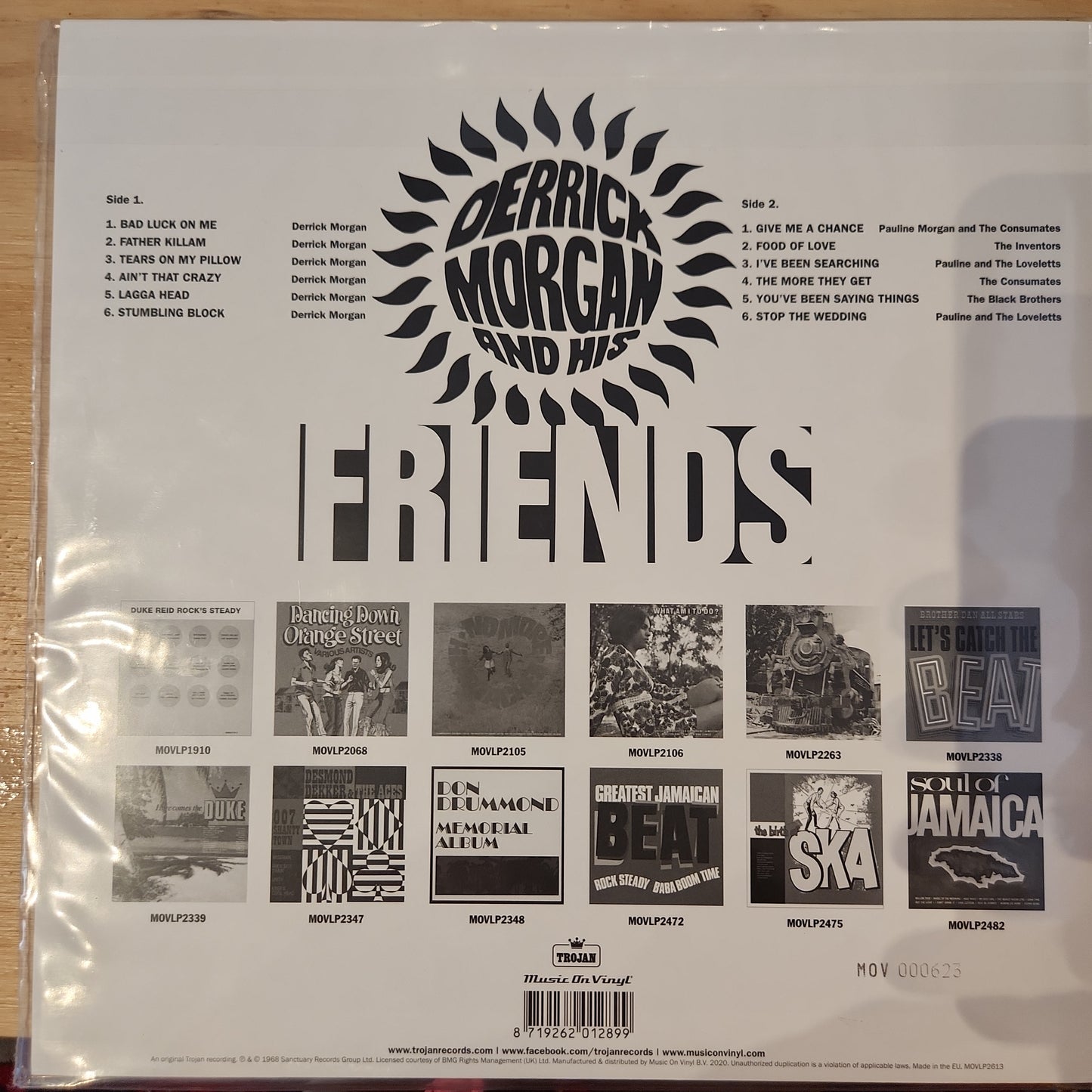 Derrick Morgan - And his Friends - Limited Colour Vinyl