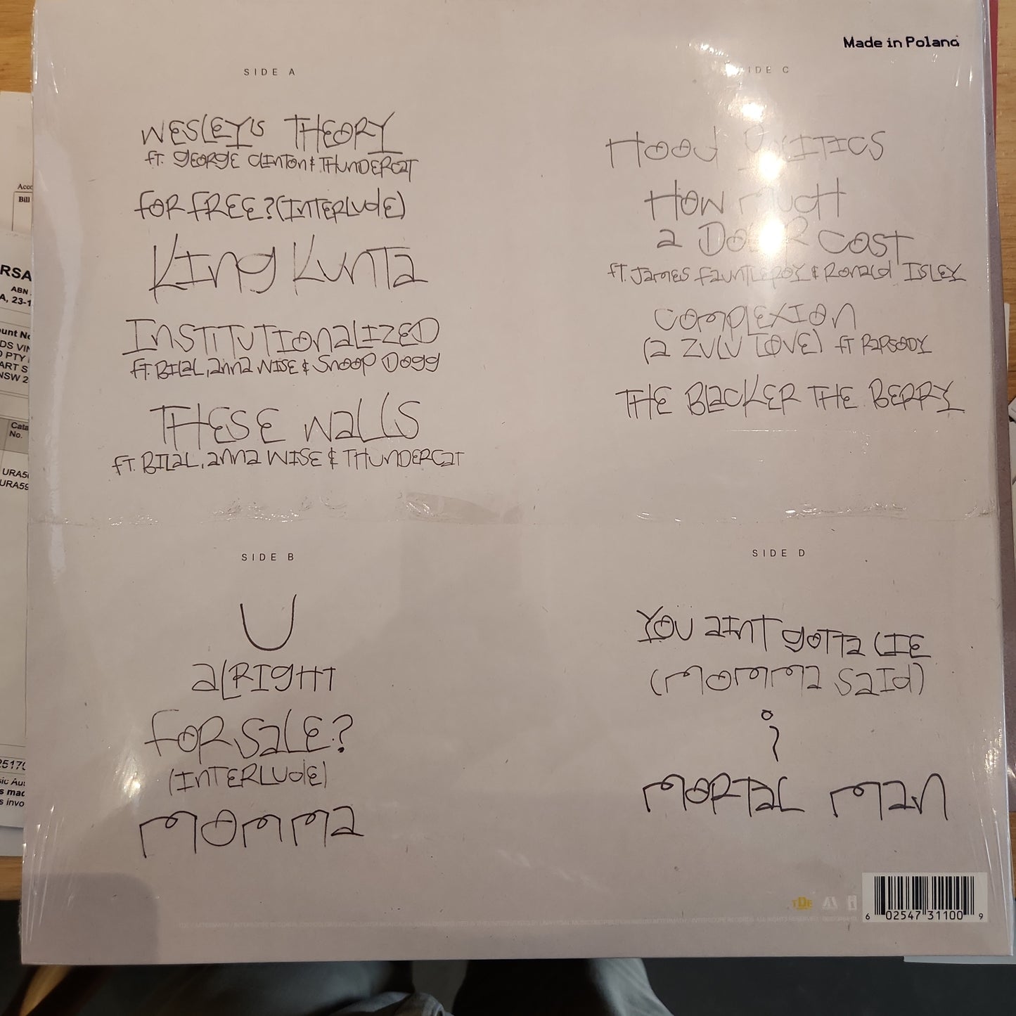 Kendrick Lamar - To Pimp a Butterfly - Vinyl LP