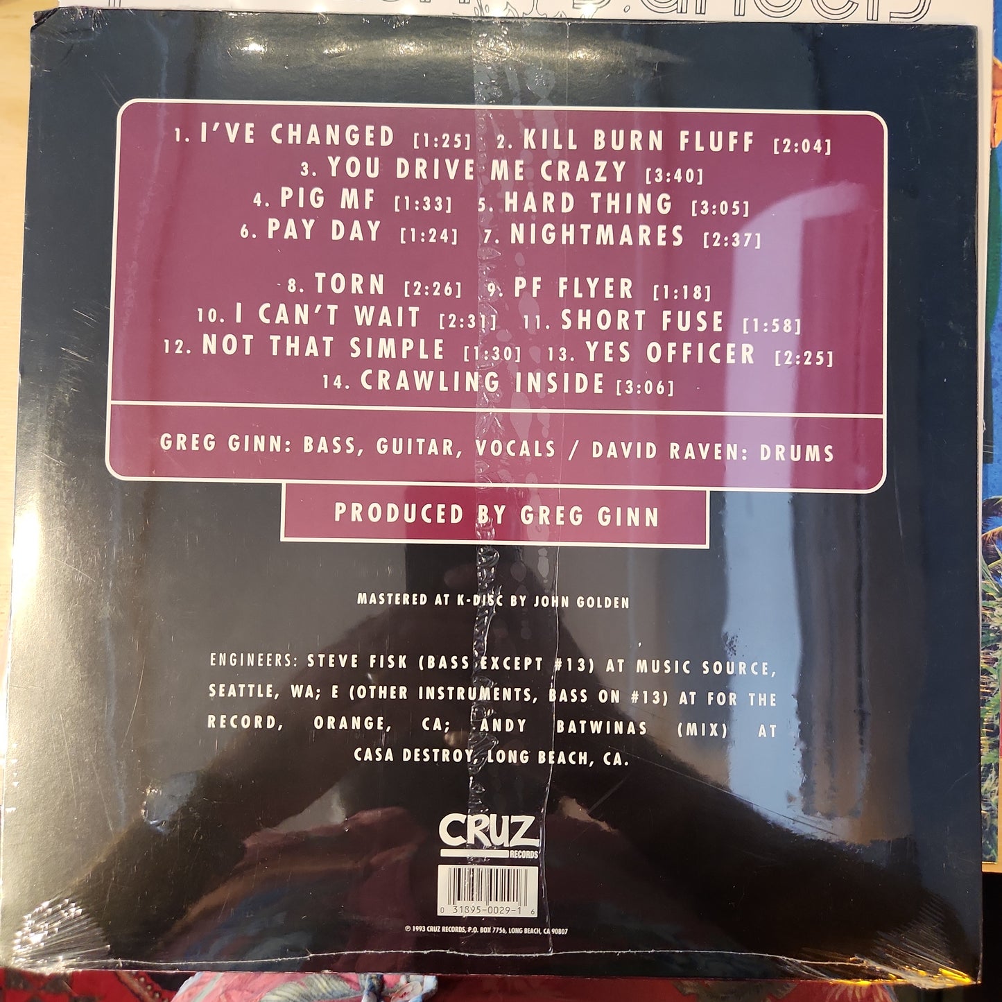 Greg Ginn - Getting Even - Vinyl LP