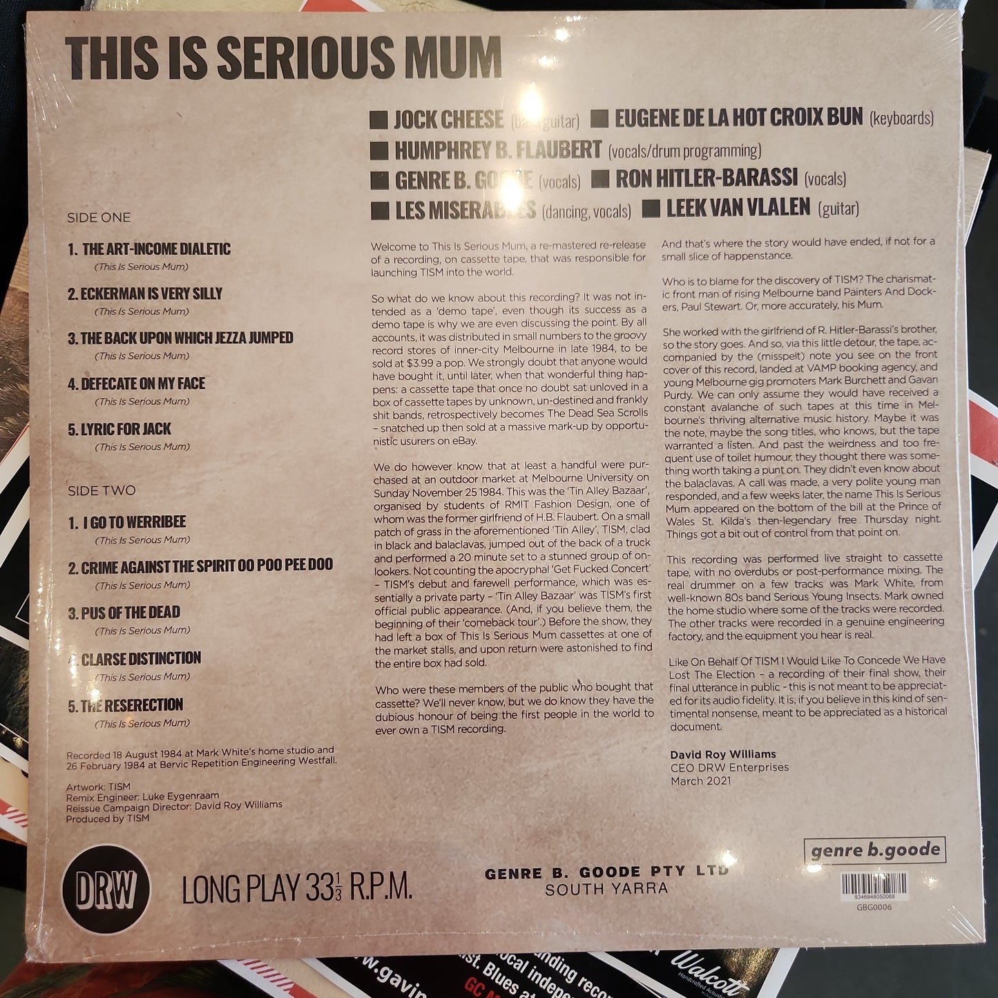 TISM - This is Serious Mum - Vinyl LP