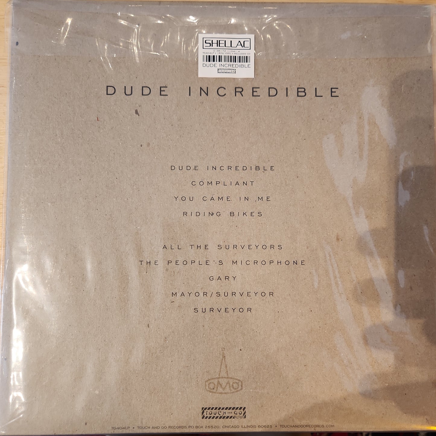 Shellac - Dude Incredible - Vinyl LP
