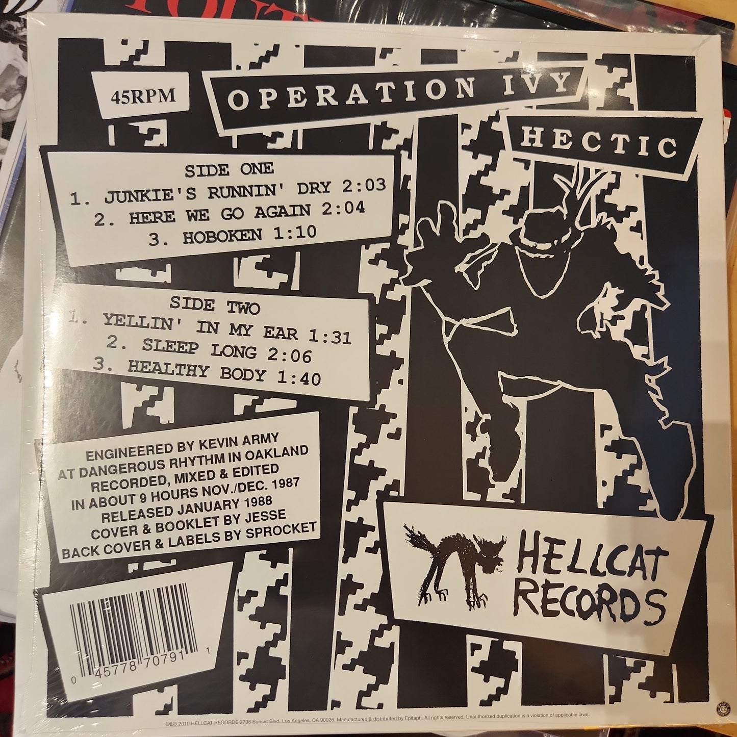 Operation Ivy - Hectic EP - Vinyl EP