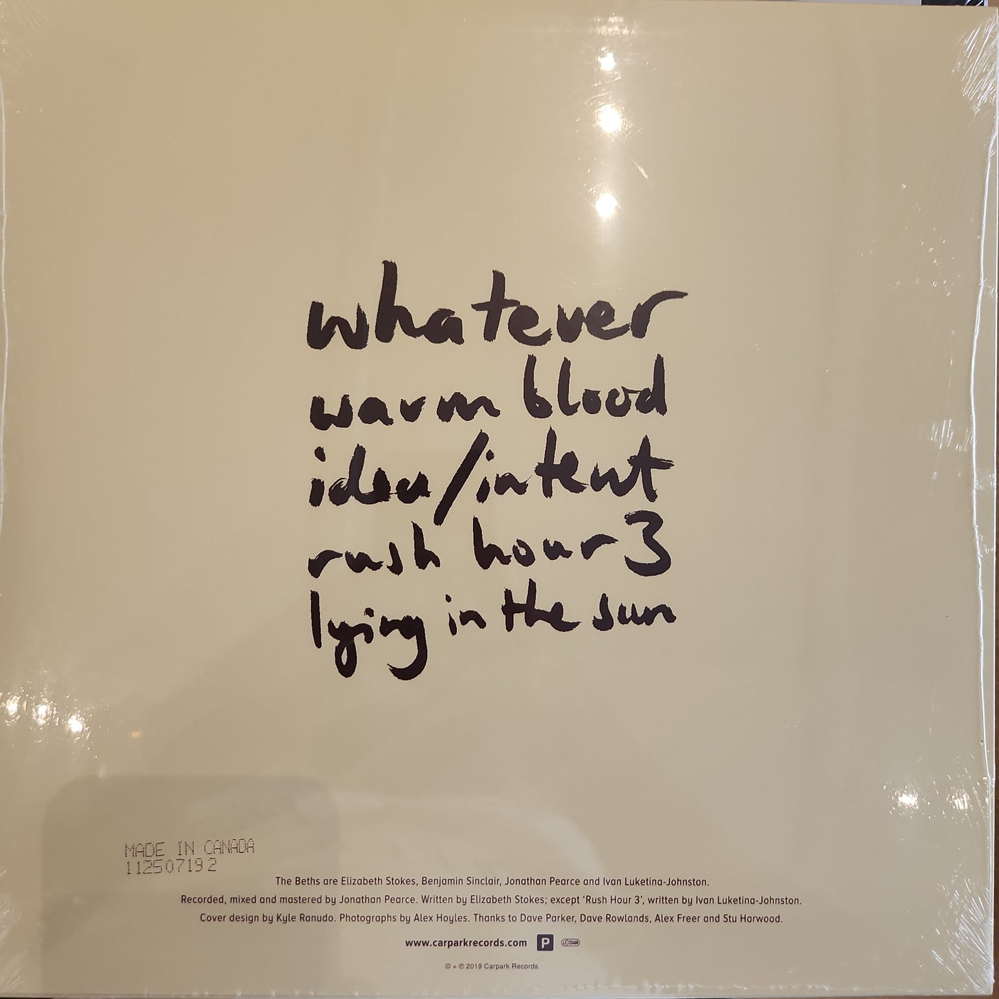 The Beths - Warm Blood - Custard Colour Vinyl LP