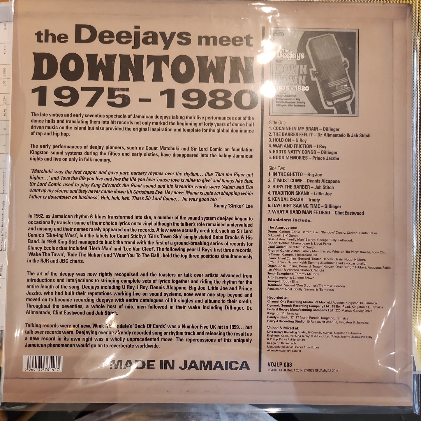 Various - Deejays Meet Downtown - Reggae Compilation Vinyl LP