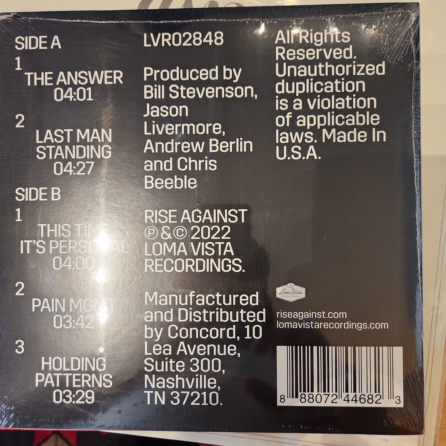 Rise Against - Nowhere Generation 2 - Vinyl LP