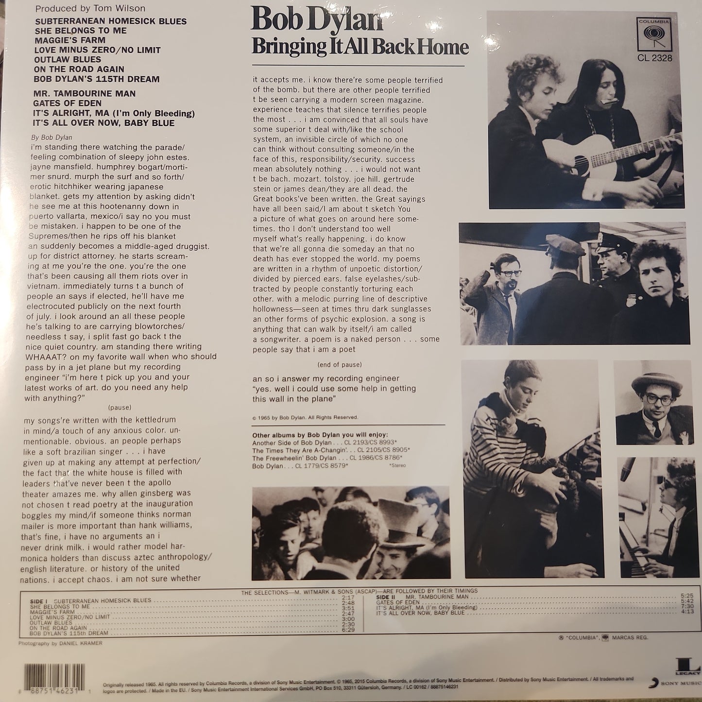 Bob Dylan - Bringing it all back home - Vinyl Lp