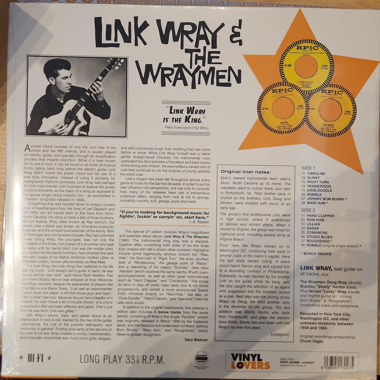 Link Wray & the Wraymen - Link Wray & the Wraymen - Vinyl LP