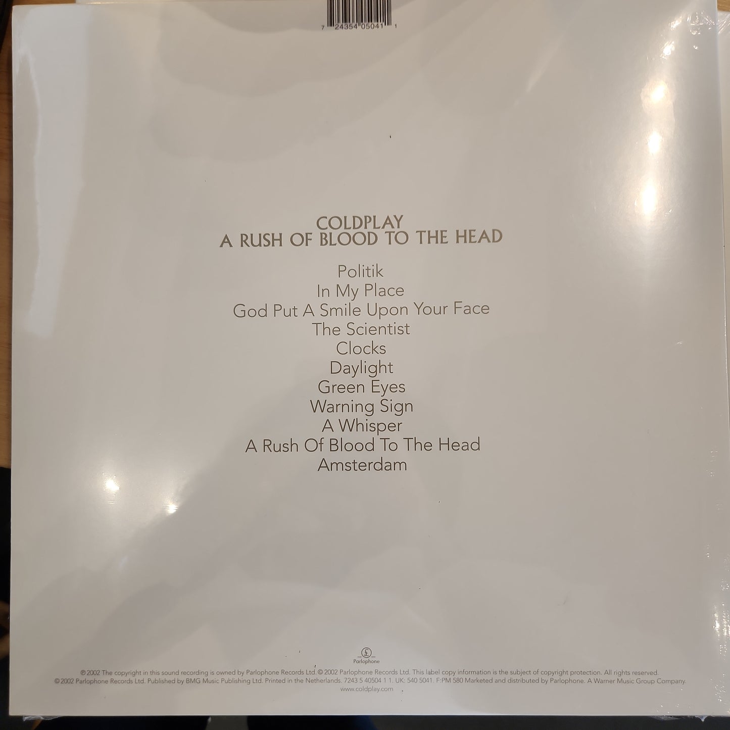 Coldplay - A Rush of Blood to the Head - Vinyl LP