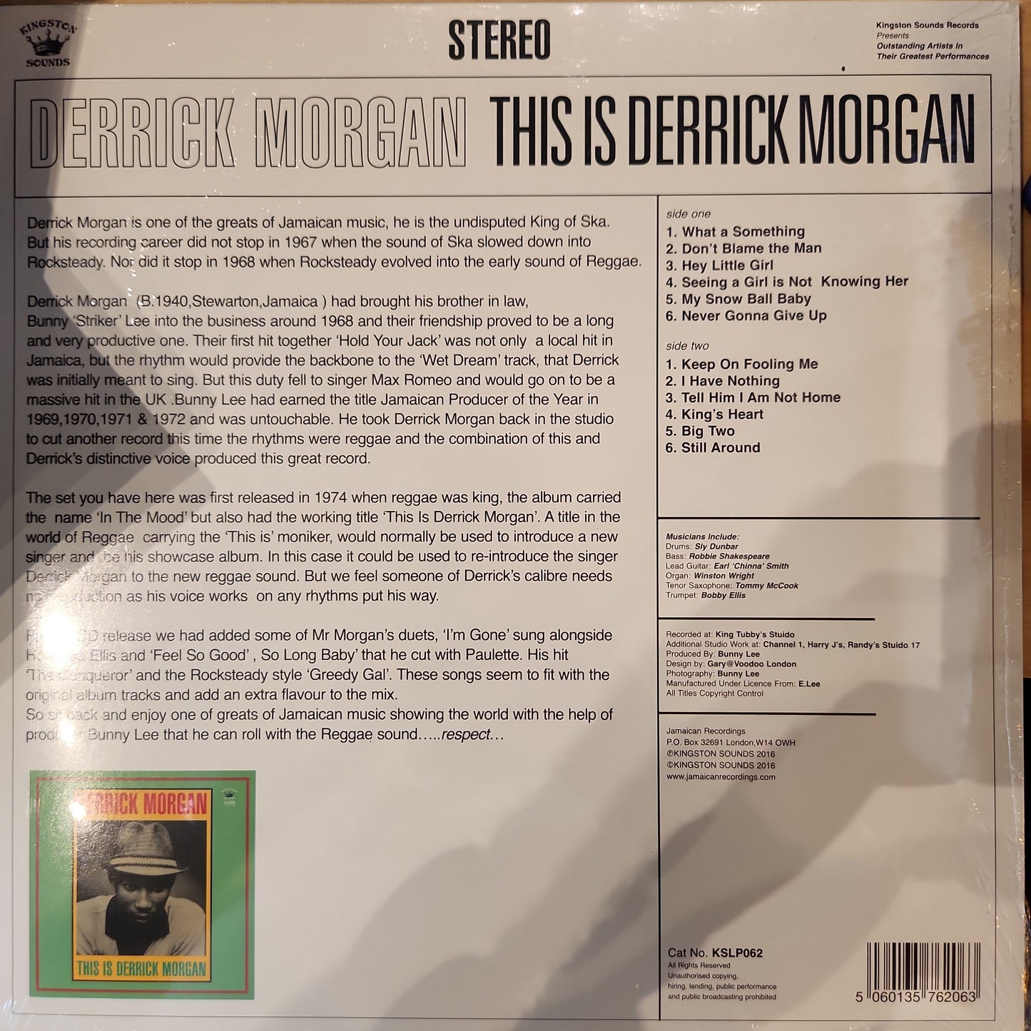 Derrick Morgan - This is Derrick Morgan - Vinyl LP