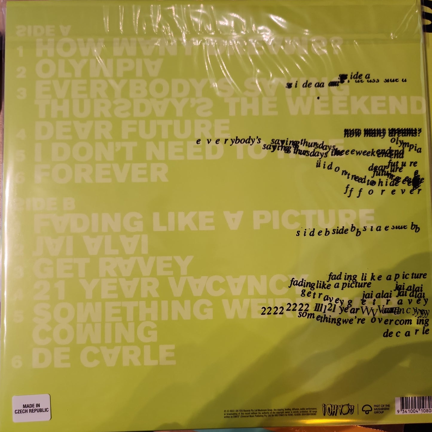 DMA'S - How Many Dreams - Limited Yellow Vinyl LP