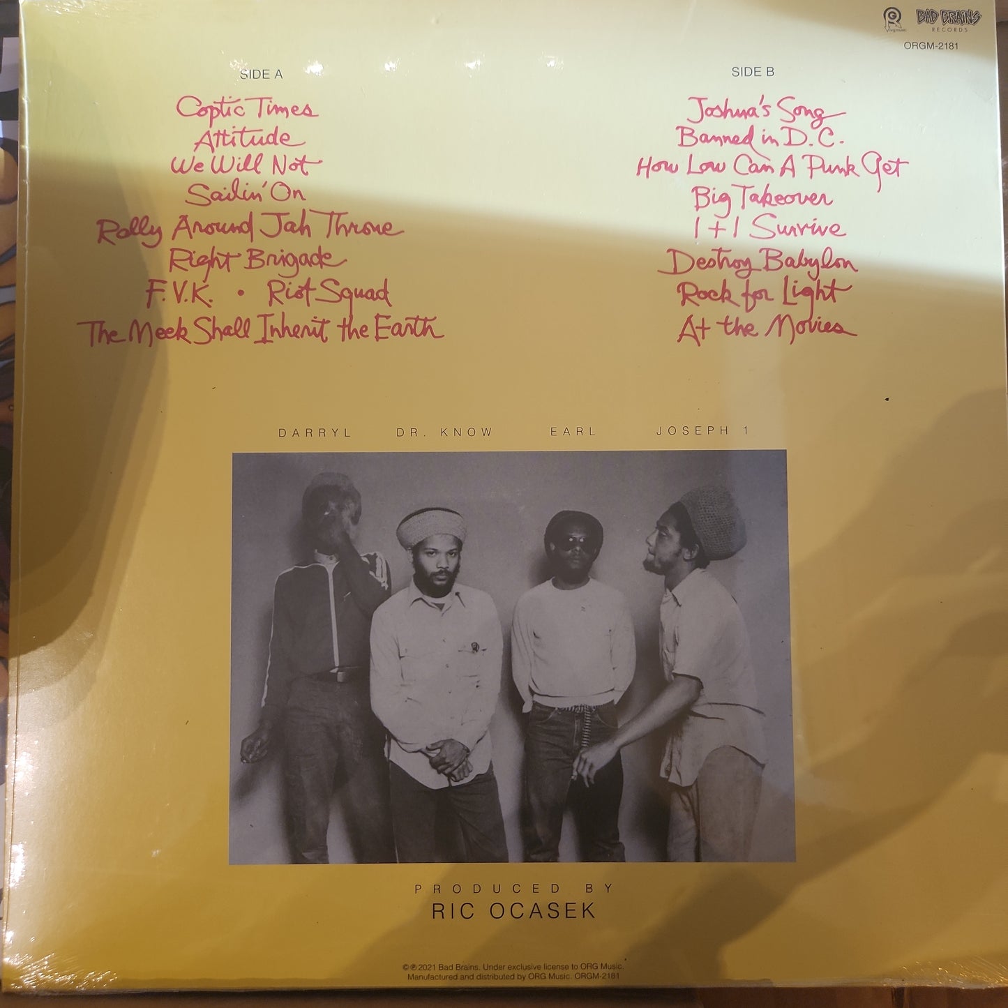 Bad Brains - Rock for Light - Vinyl LP