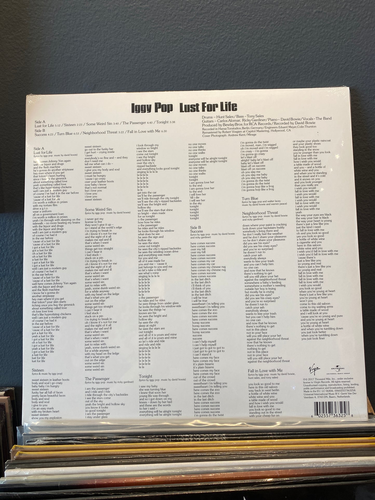 Iggy Pop - Lust for Life - Vinyl LP
