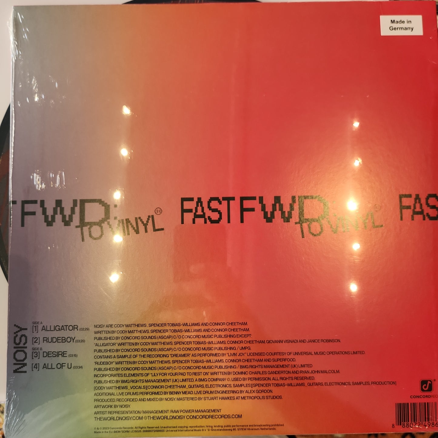 Noisy - Fast Forward: To Vinyl - Limited RSD Vinyl LP