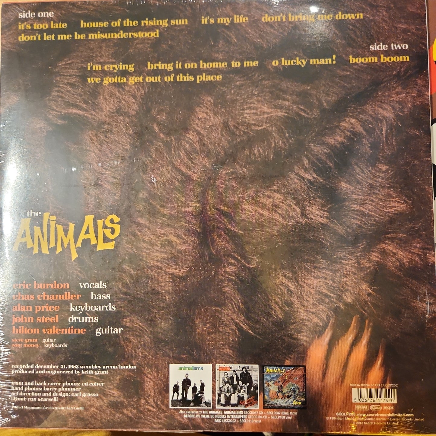 The Animals - Greatest Hits Live - Vinyl LP