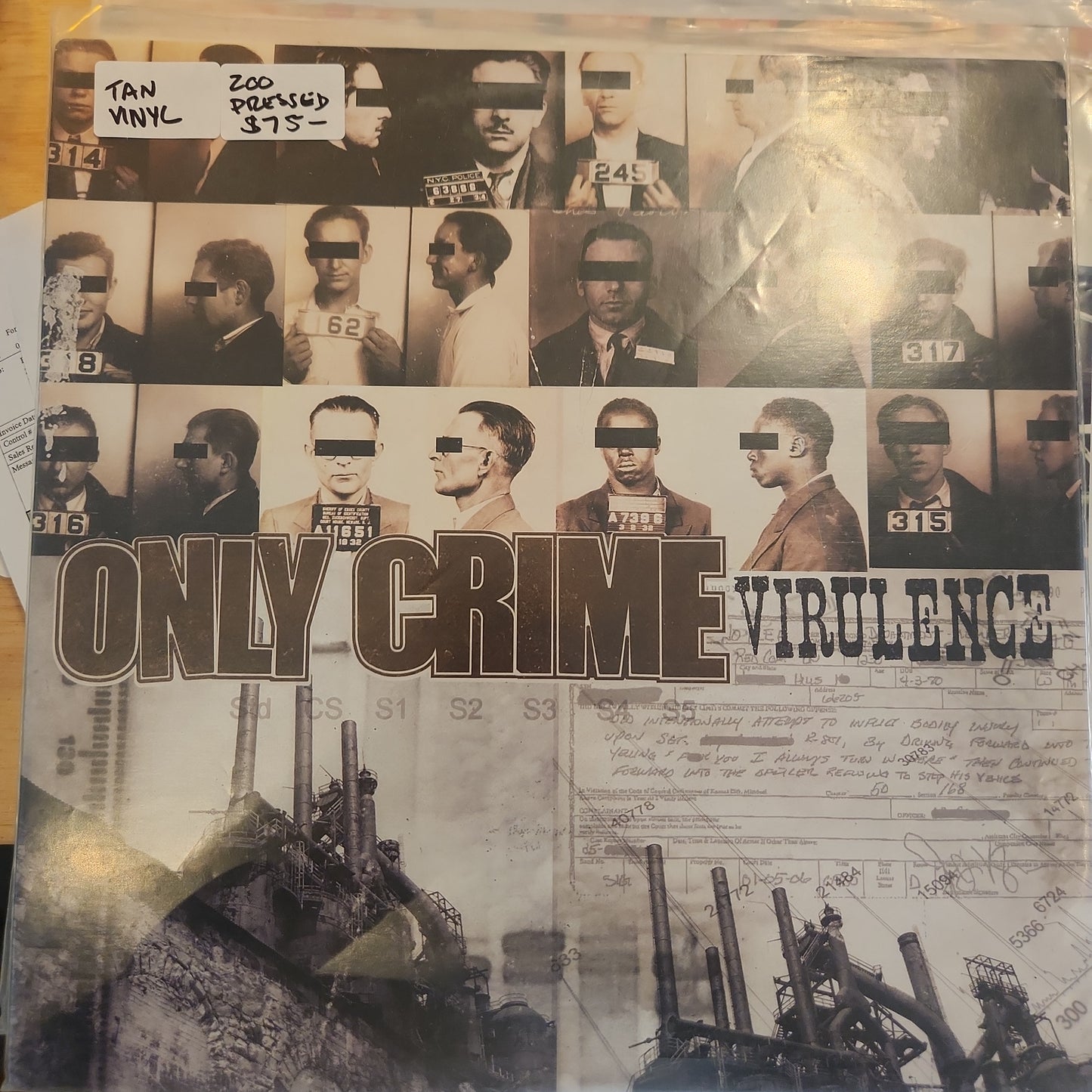 Only Crime - Virulence - Used Limited Colour Vinyl LP