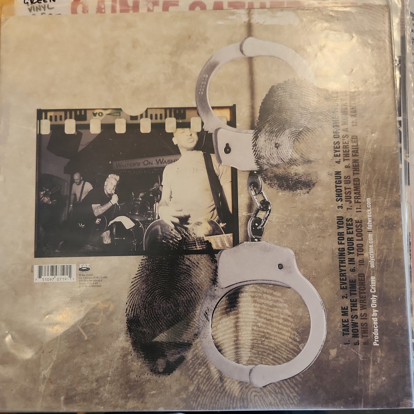 Only Crime - Virulence - Used Limited Colour Vinyl LP