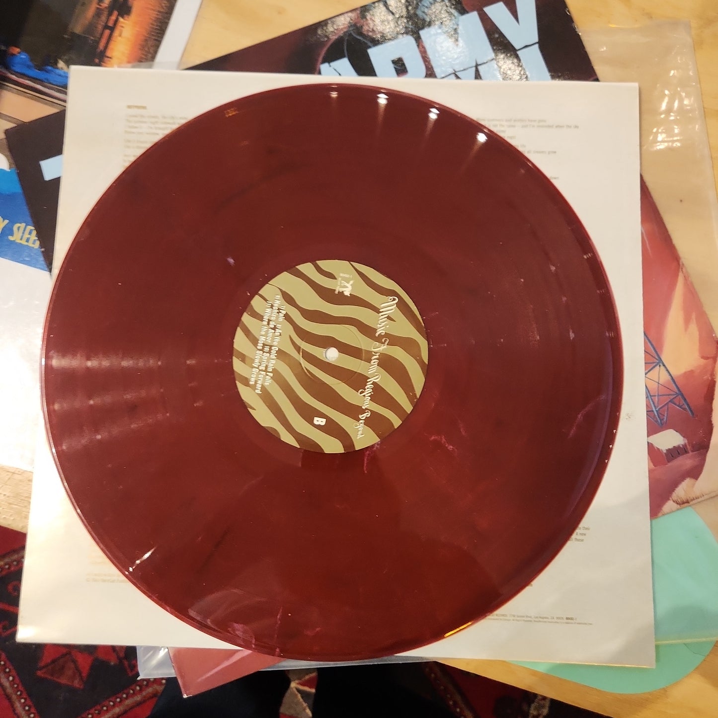 Tiger Army - Music from Regions Beyond - Used Burgandy Colour Vinyl