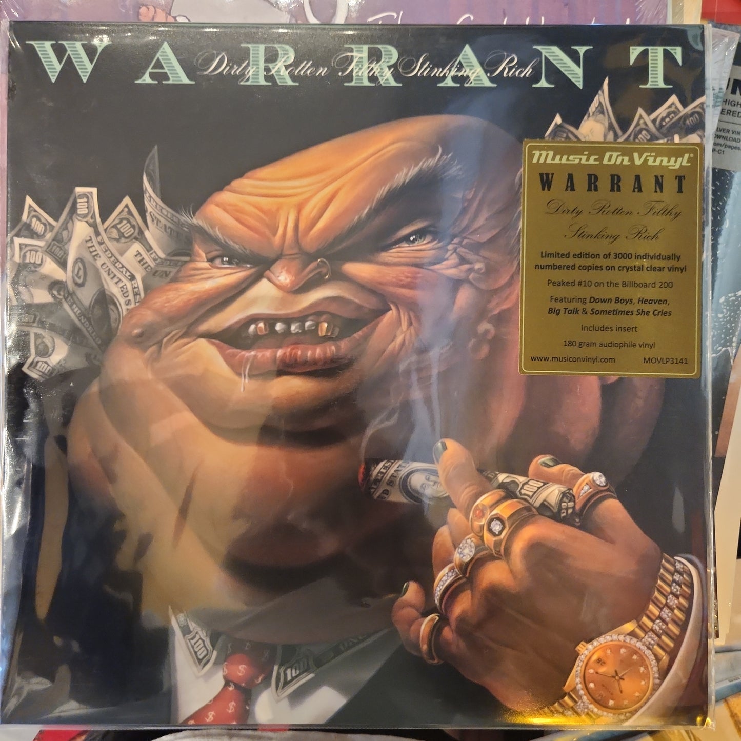 Warrant  - Dirty Rotten Filty Stinking Rich - Limited Colour Vinyl LP