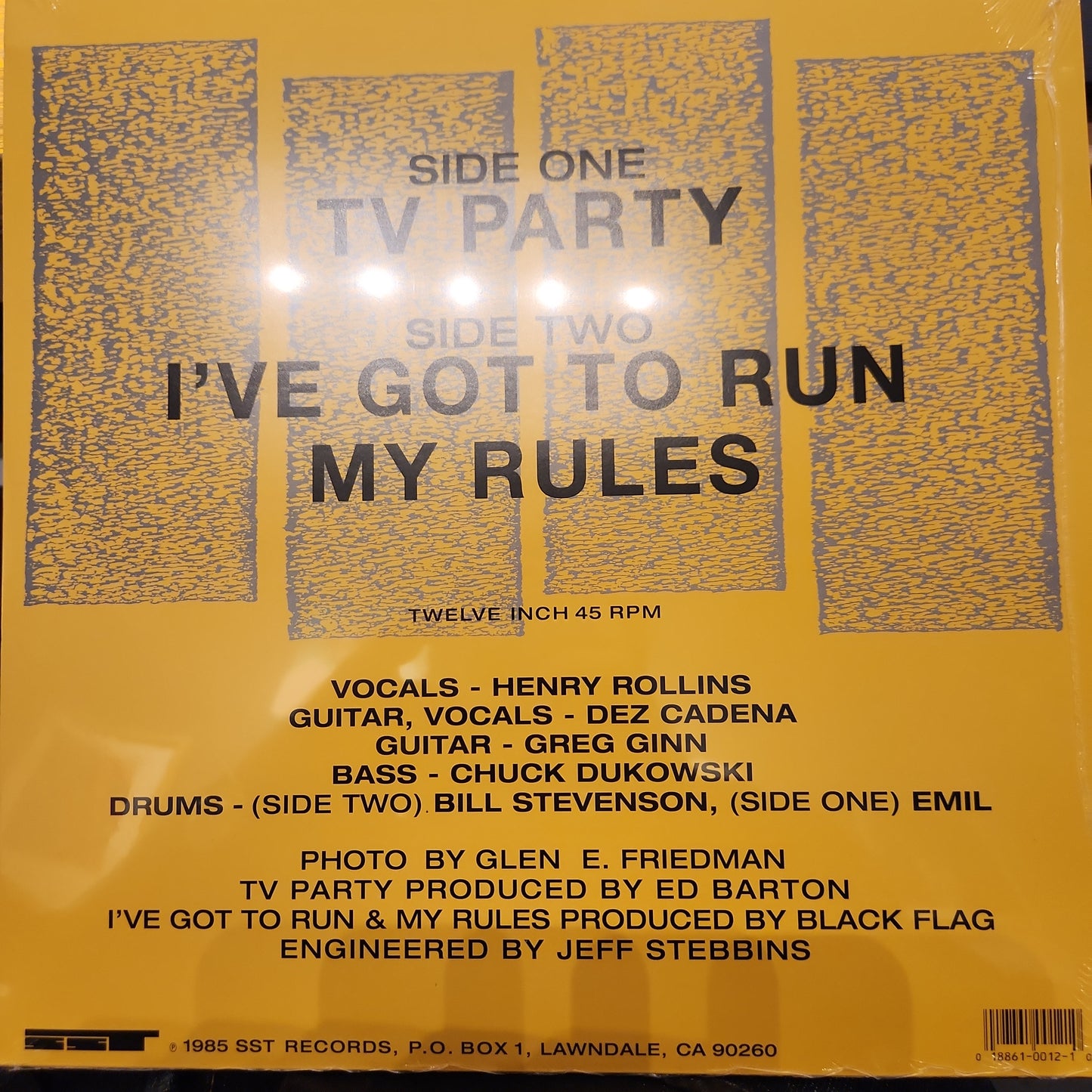 Black Flag - TV Party - 12" Single