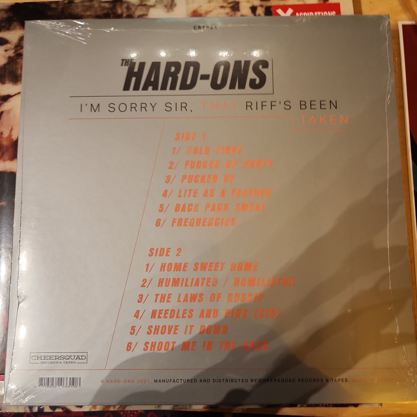 Hard-Ons - Sorry Sir....That Riffs Been Taken - Vinyl LP