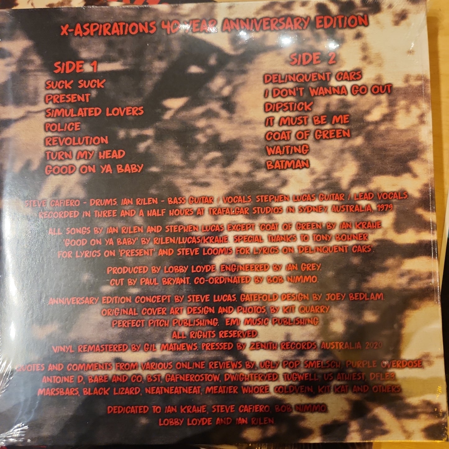 X - Aspirations - Vinyl LP