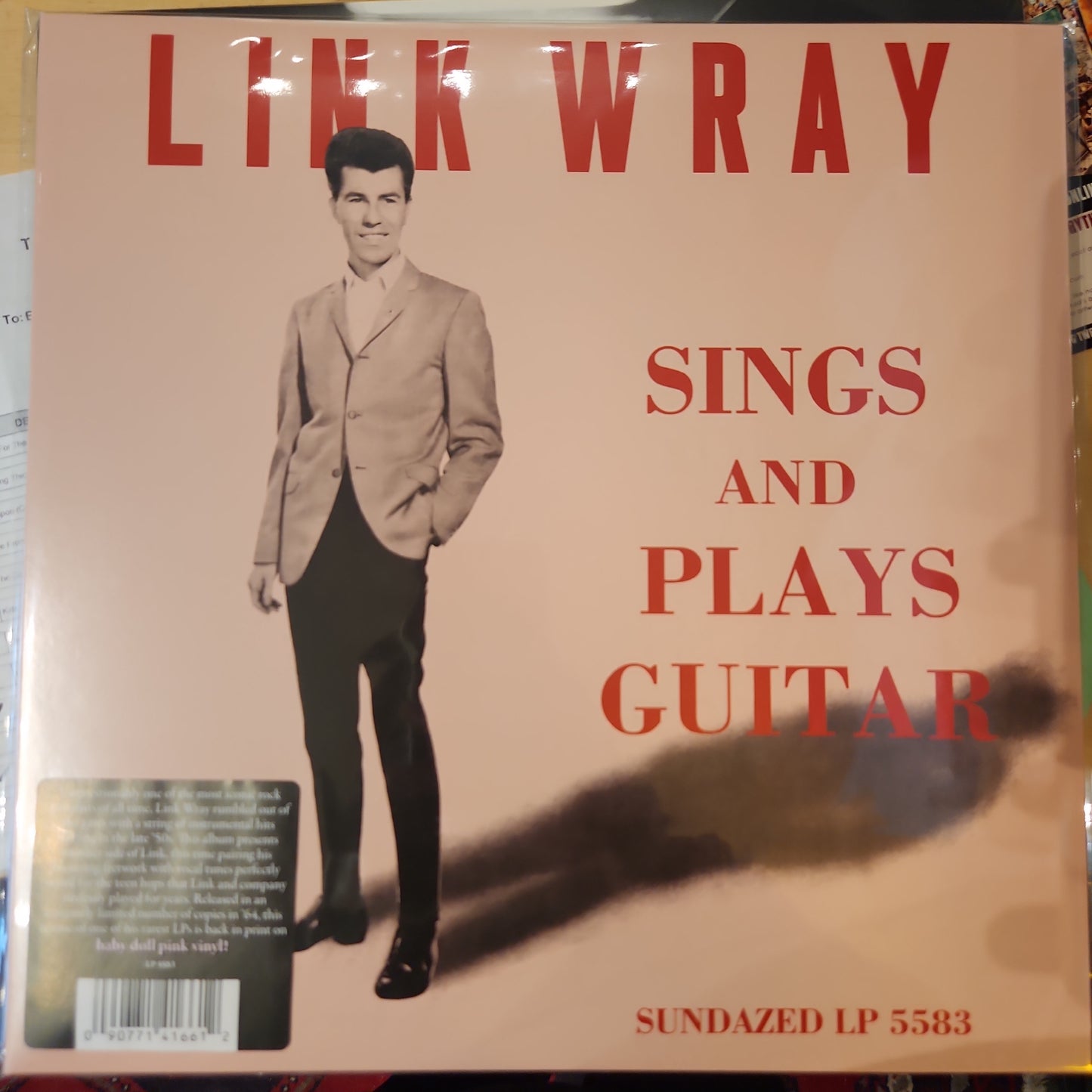 Link Wray - Sings and Plays Guitar - Pink Vinyl LP