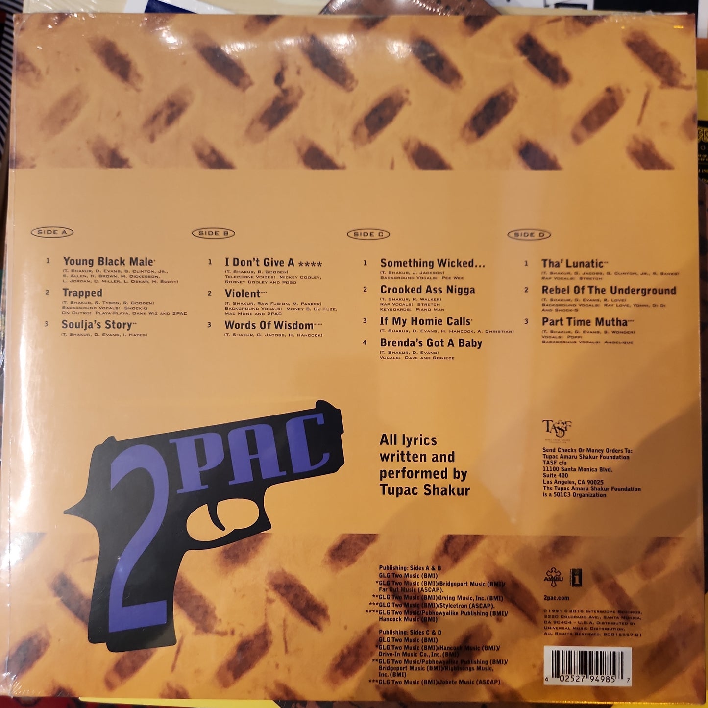 2 Pac - 2Pacalypse Now - Vinyl LP