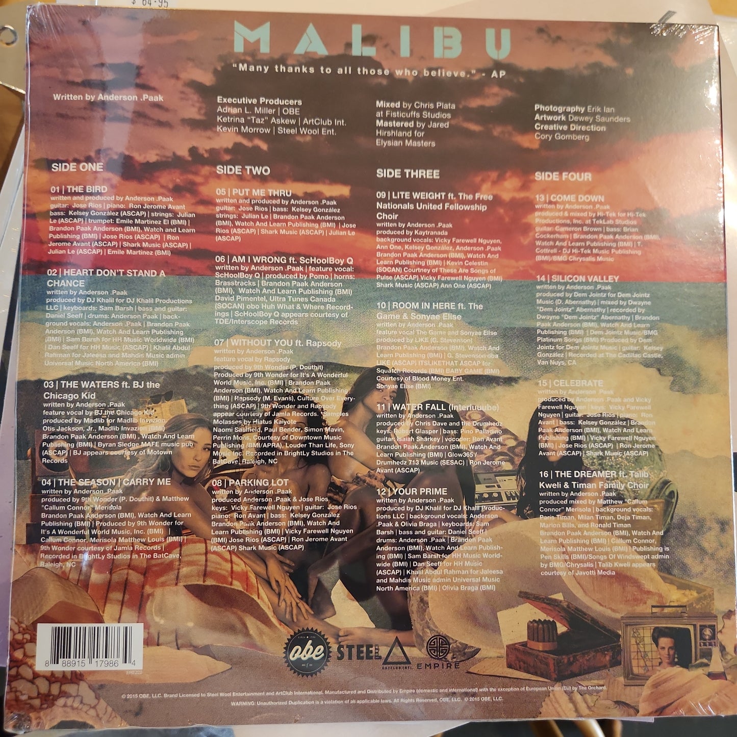 Anderson Paak - Malibu - Vinyl LP