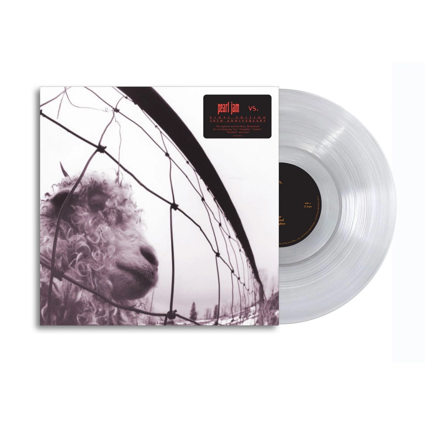 Pearl Jam - Vs - 30th Anniversary Clear Edition Vinyl LP